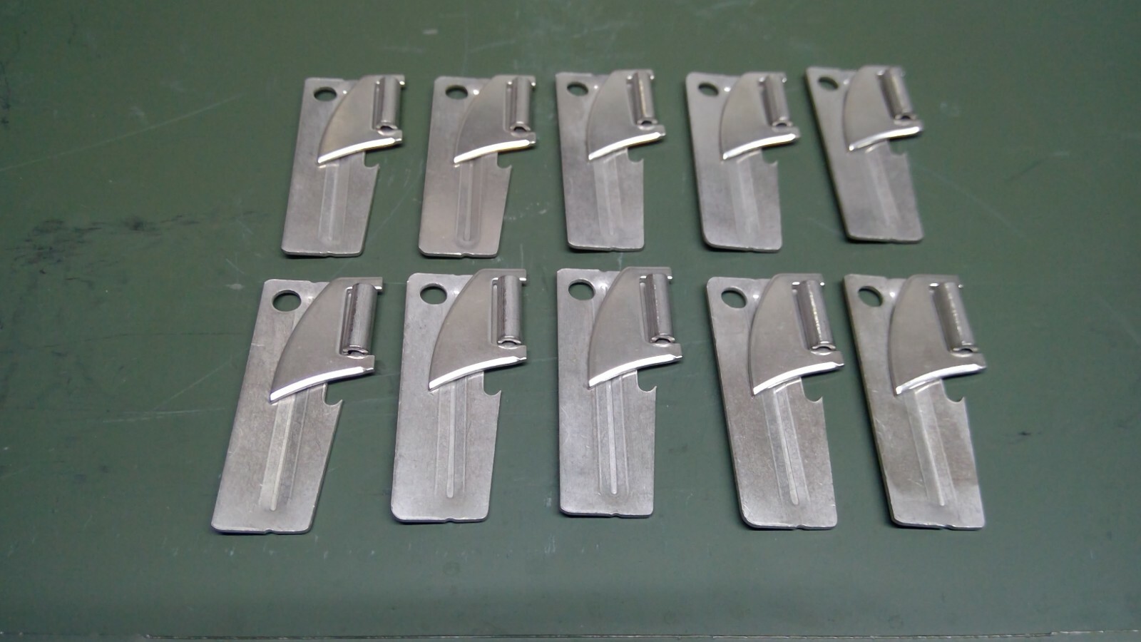 Set of 10 Can Opener P-38 USGI Military Issue Shelby Co John Wayne Bug Out Kit