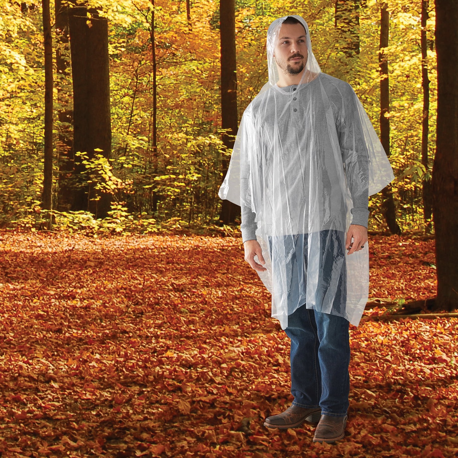 Ozark Trail Clear Emergency Poncho – 10 Pack