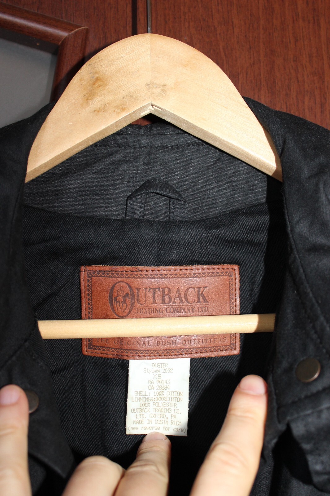 Outback MEN’S Long OILSKIN DUSTER Cloak Australian -XS