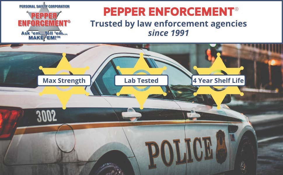Pepper Enforcement 9 oz. Splatter Stream Pepper Spray