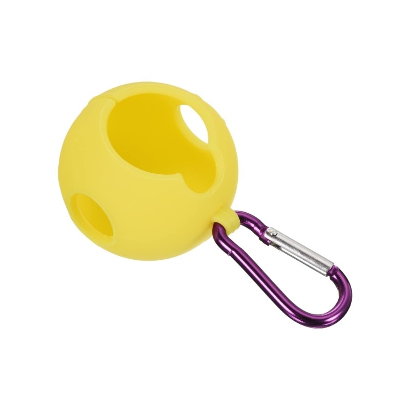 Golf Balls Holder Soft Silicone Clip with Hook, Golf Balls Sleeve Balls Cover