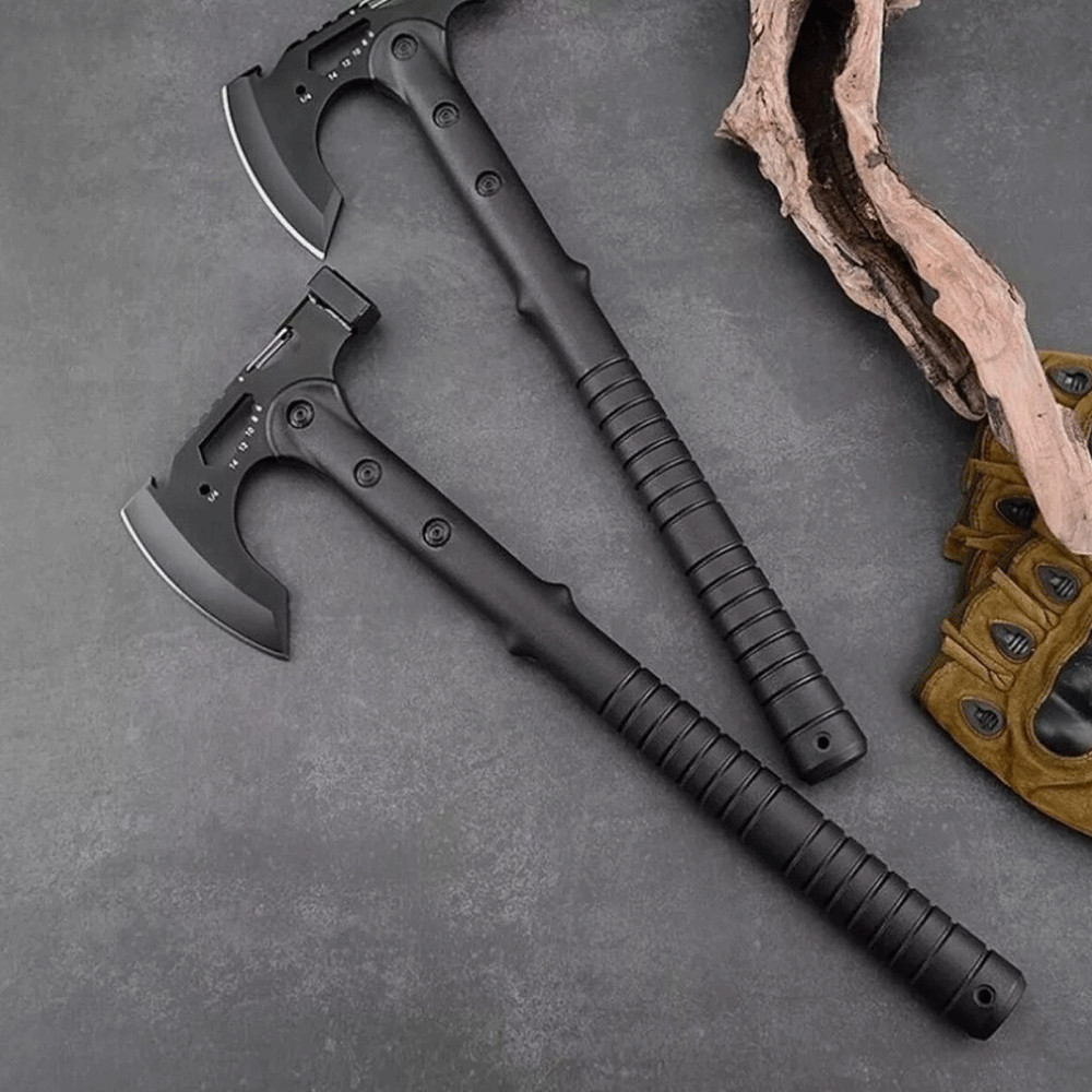 Multi Function Hammer Axe for Survival Camping Ultra Sharp Cutting Edge Caution