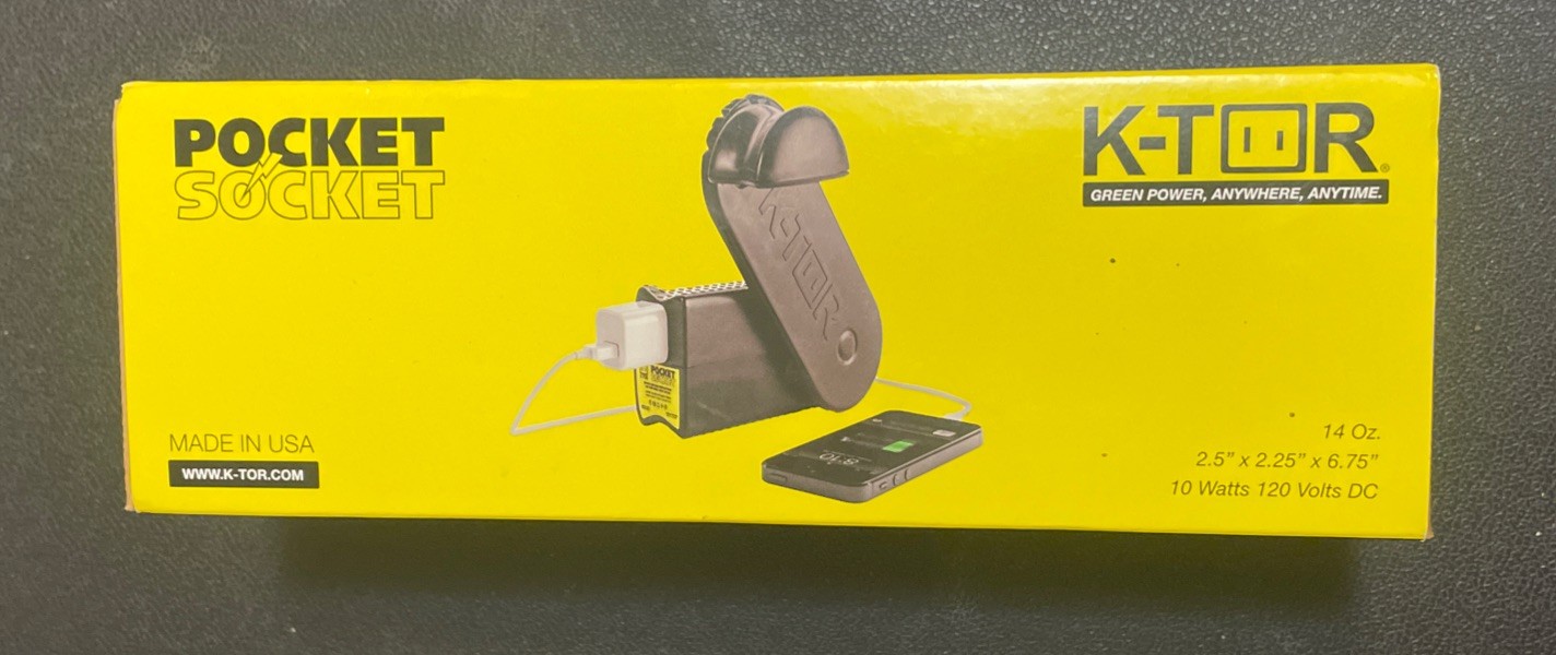 K-Tor Pocket Socket USB 1 Amp Hand Crank Generator Chargers – Any USB Device