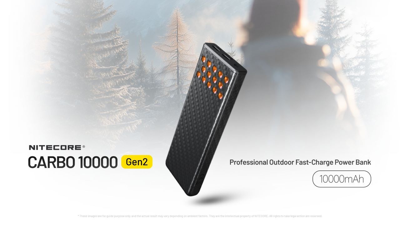 Nitecore Carbo 10000 Gen2 10,000mAh Fast-Charging Power Bank