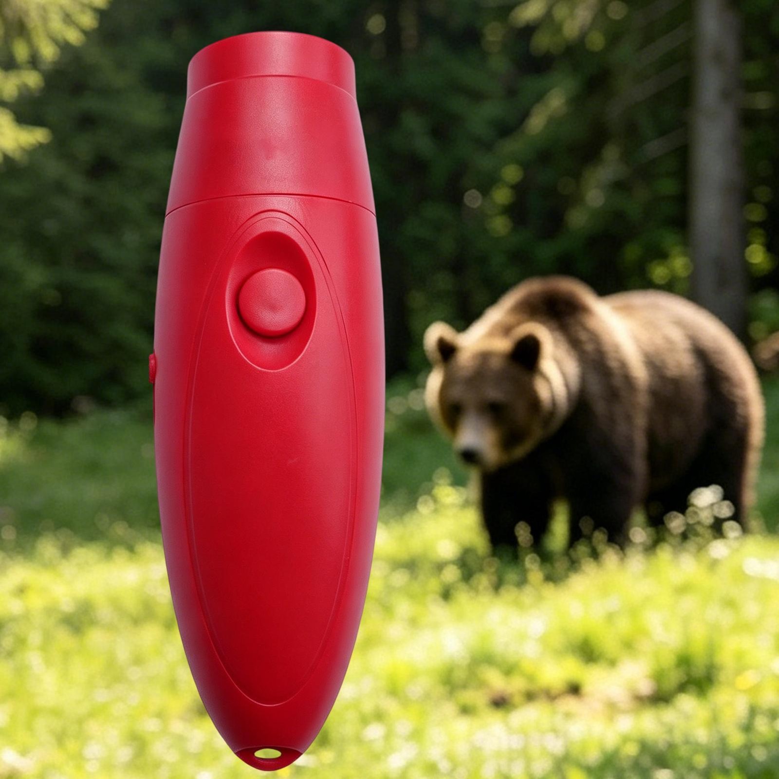 Electronic Air Bear Horn, 130dB Loud Air Horn for Safety Hiking Camping