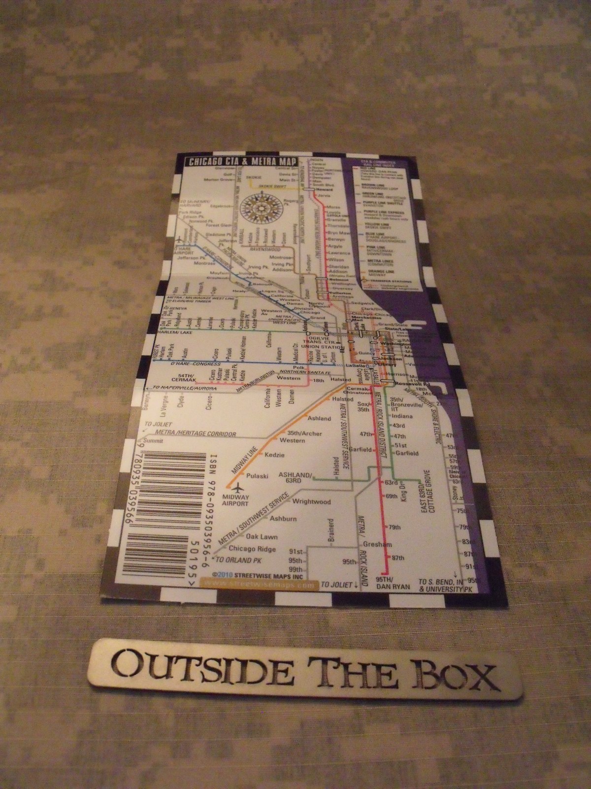 NEW! “Pocket Urban Survival Kit” Chicago Map, Knife, Whistle, Compass & MORE