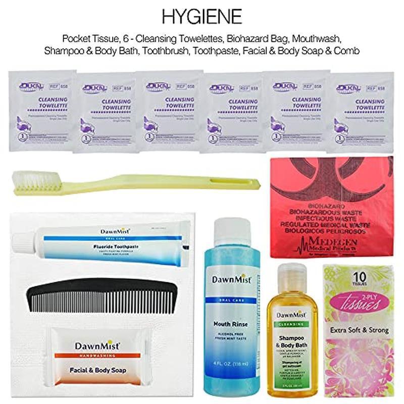 33 Pcs 72 Hour Deluxe Emergency Kit First Aid Survival Blanket Water Food Go-Bag