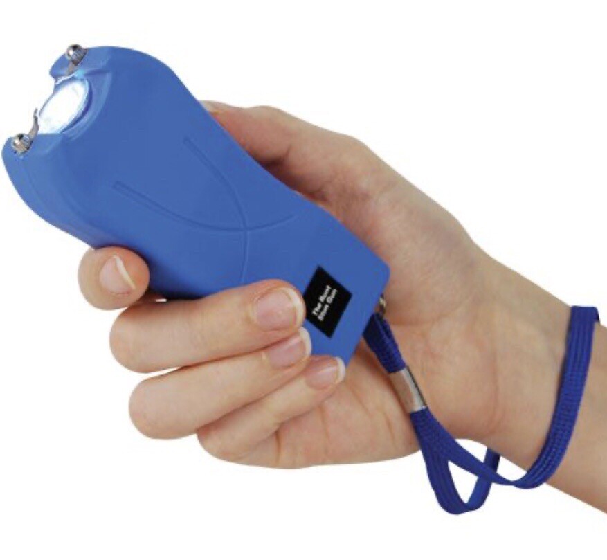 HIGHLY RATED POWERFUL POLICE Stun Gun 911 80 MV Rechargeable w LED Flashlight