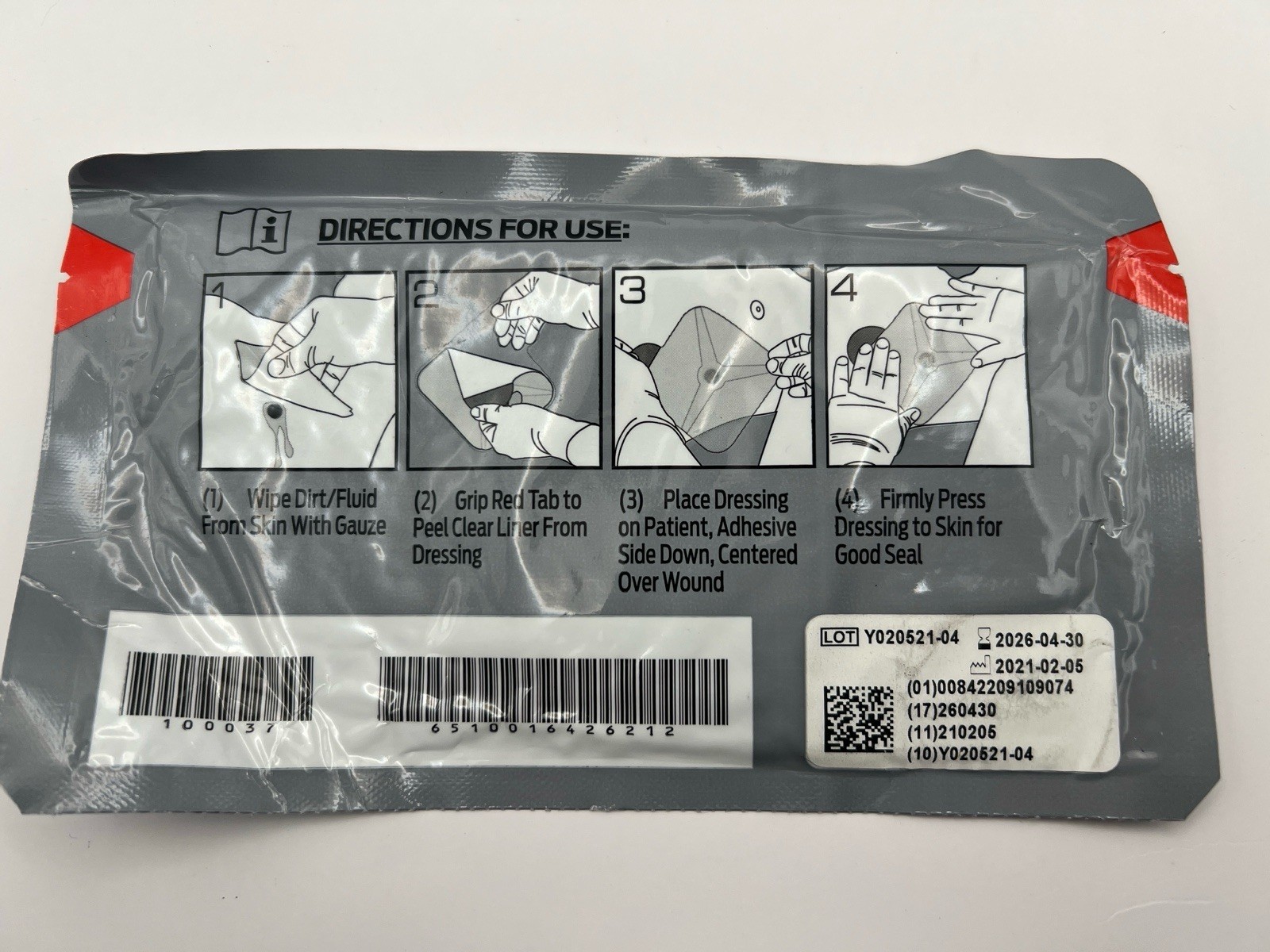 NARescue HYFIN VENT INDIVIDUAL CHEST SEAL THREE CHANNEL DESIGN – 1 PACK 2026