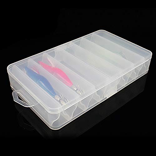 OriGlam Fishing Lure Box Tackle Storage Trays – Double Side 14 Clear