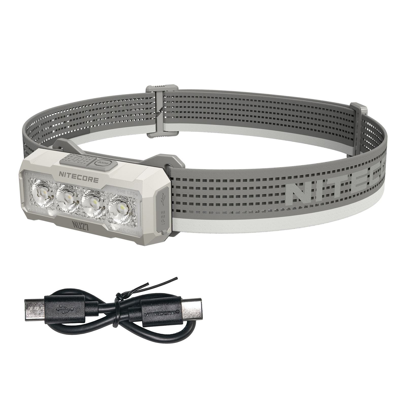 Nitecore NU27 600 Lumen USB-C Rechargeable Multi-Temperature Headlamp – White