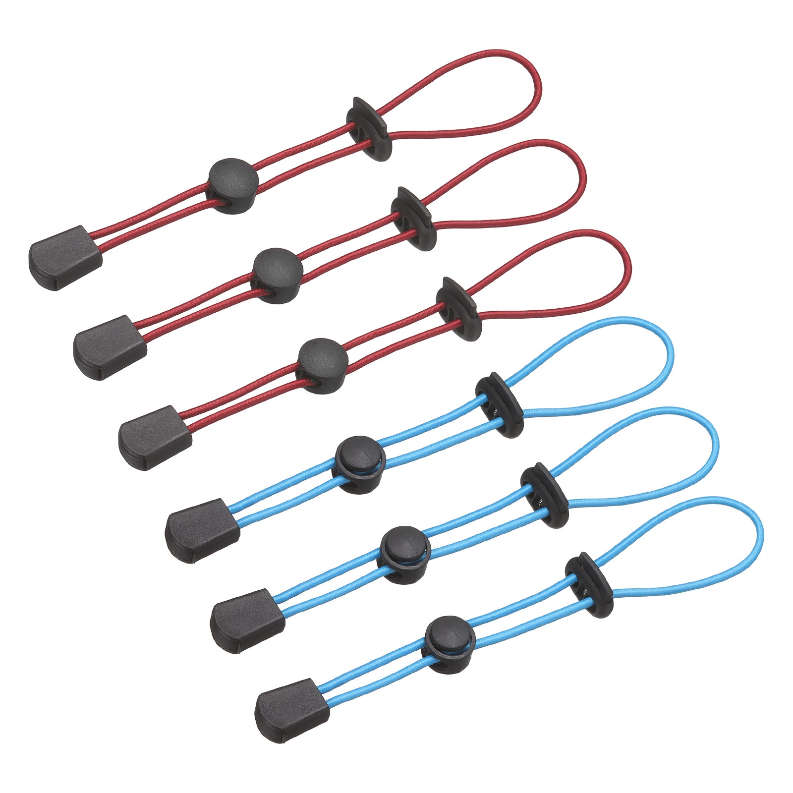 Climbing Stick Holder, Backpack Hiking Pole Ropes 8 Inch & 6 Pcs & Red/Blue