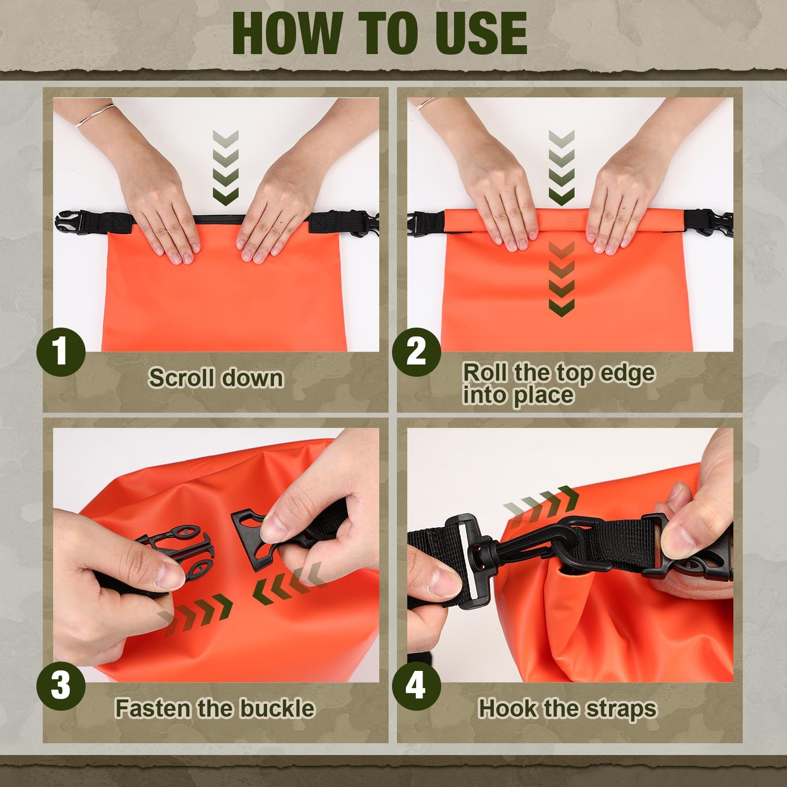 Ultralight Bear Food Bag for Camping Waterproof System with Ropes & Hooks