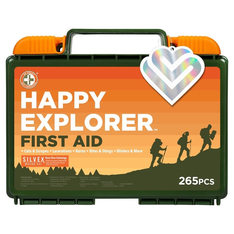 Outdoor First Aid Kit 265 Pieces Camping Hiking Travel Durable Plastic Case New