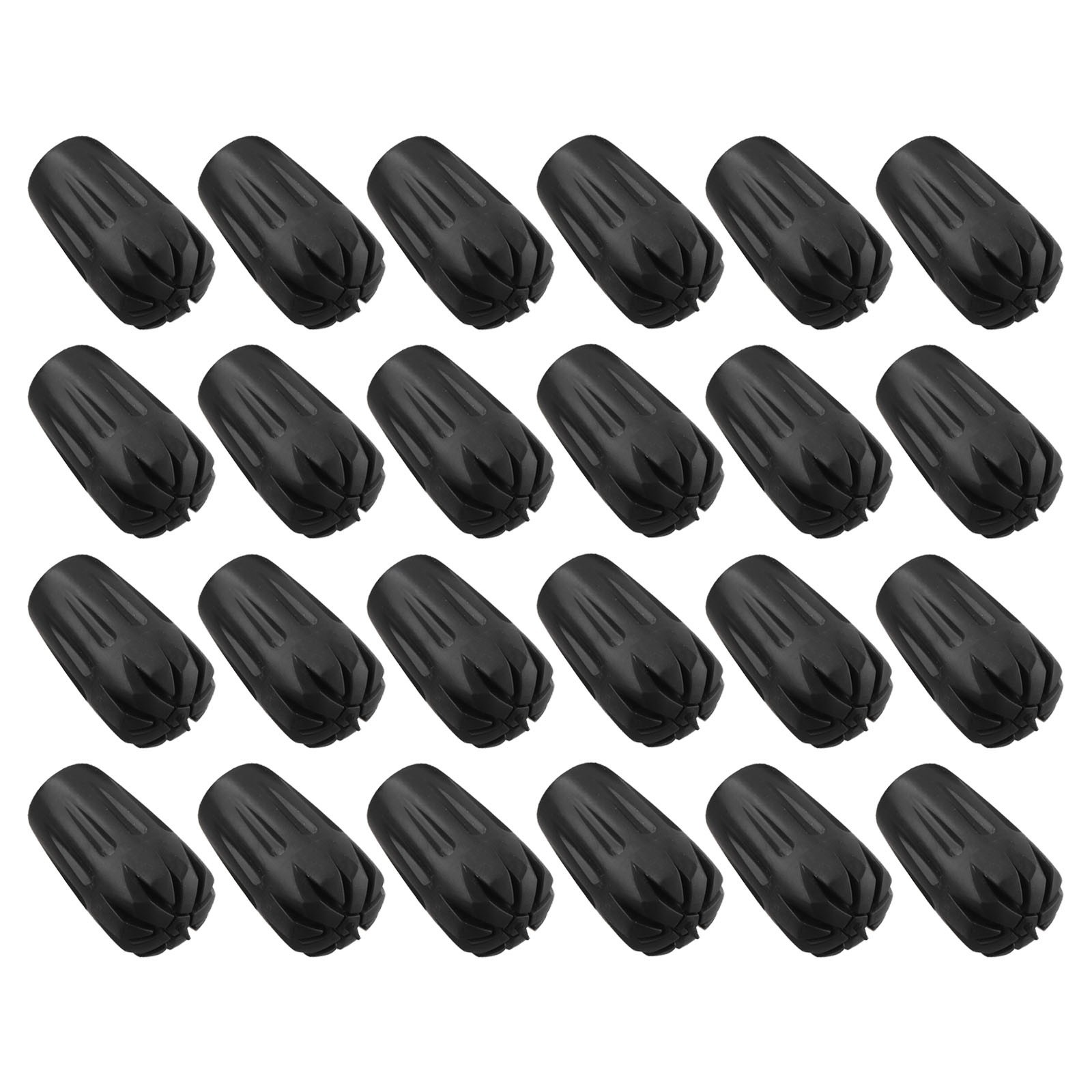 24PCS Trekking Pole Tips Non Slip Rubber Covers for Hiking and Camping
