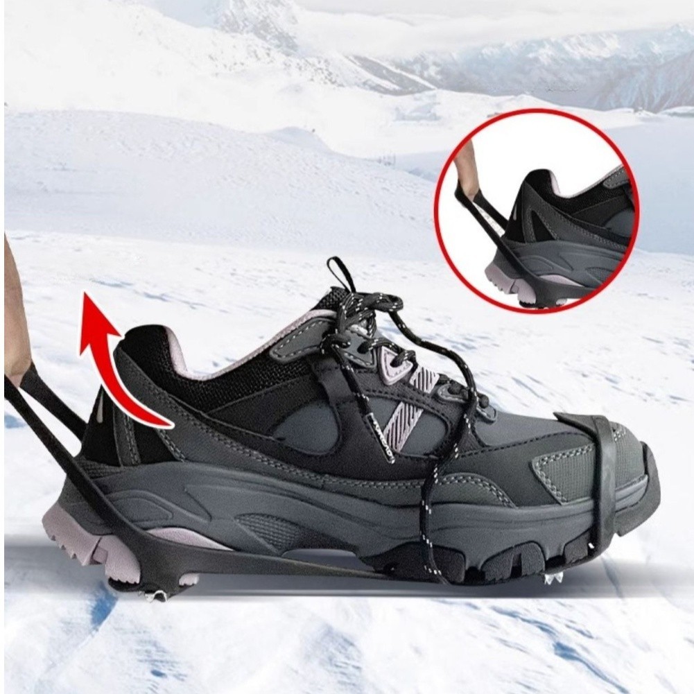 For Snow and Ice Antislip Shoe Covers with Rubber and Steel Claws for Winter