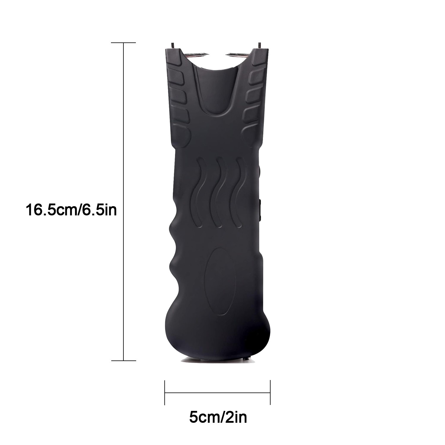 Black Rechargeable Tactical Flashlight Portable Outdoor Emergency Device