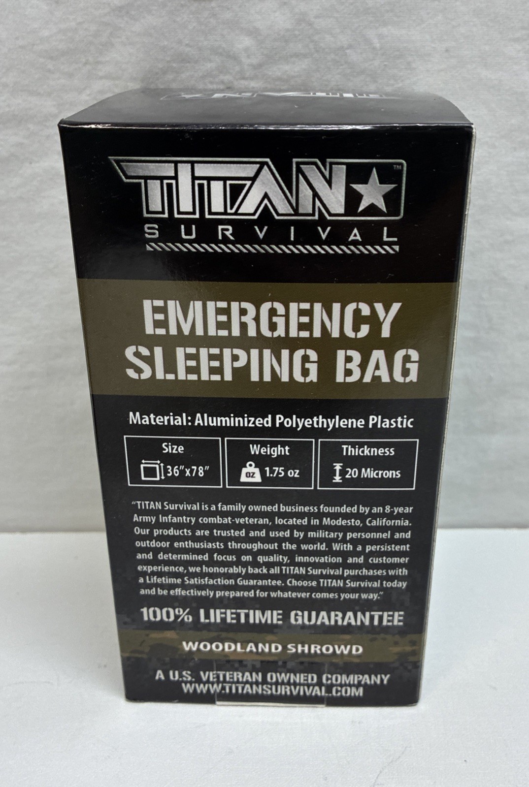 Titan Survival Emergency Sleeping Bags 36” X 78”
