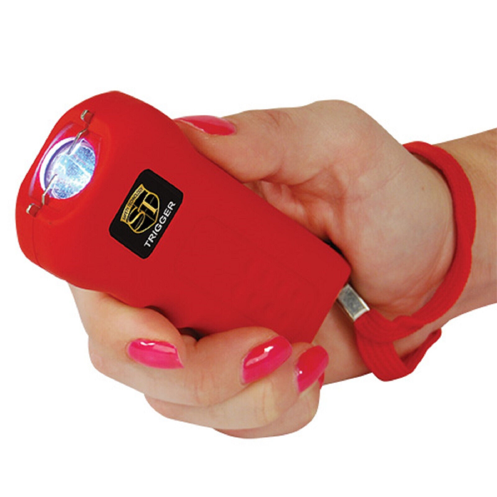 Safety Technology TRIGGER Stun Gun Rechargeable 75 Mil Volts LED Flashlight+Case