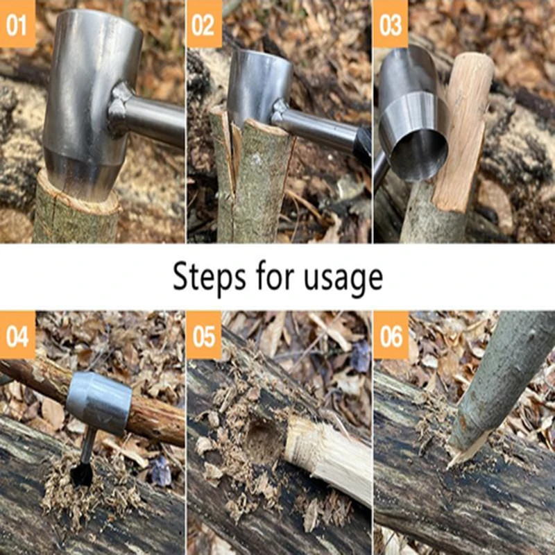 Bushcraft Auger Wrench Outdoor Survival Hand Drill Survival Gear Tool Outdoor Sp