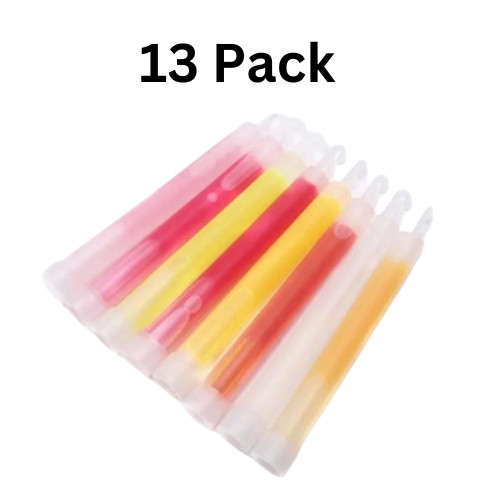 13 Pack of Green12 Hour Light Sticks 6″ Glowsticks for Emergency