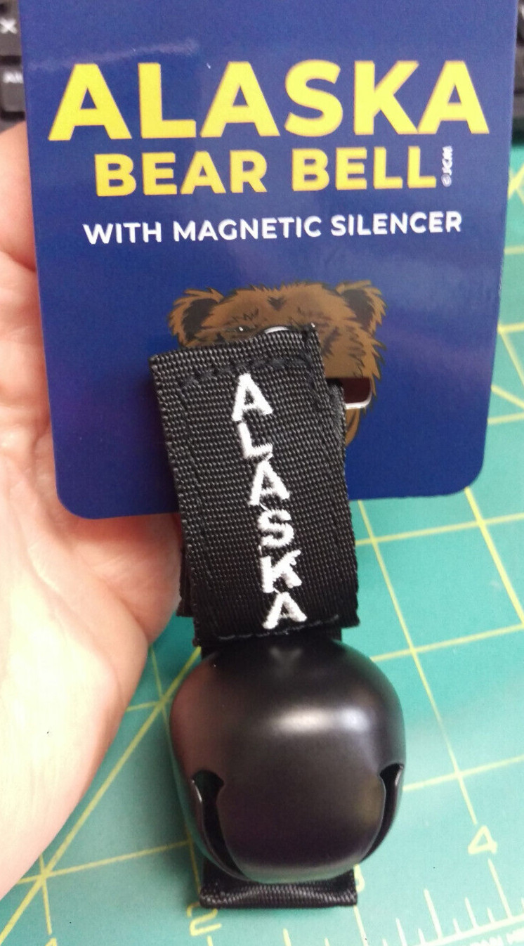 Alaska Bear Bell with magnetic silencer – easy add to belt loop or pack NICE!