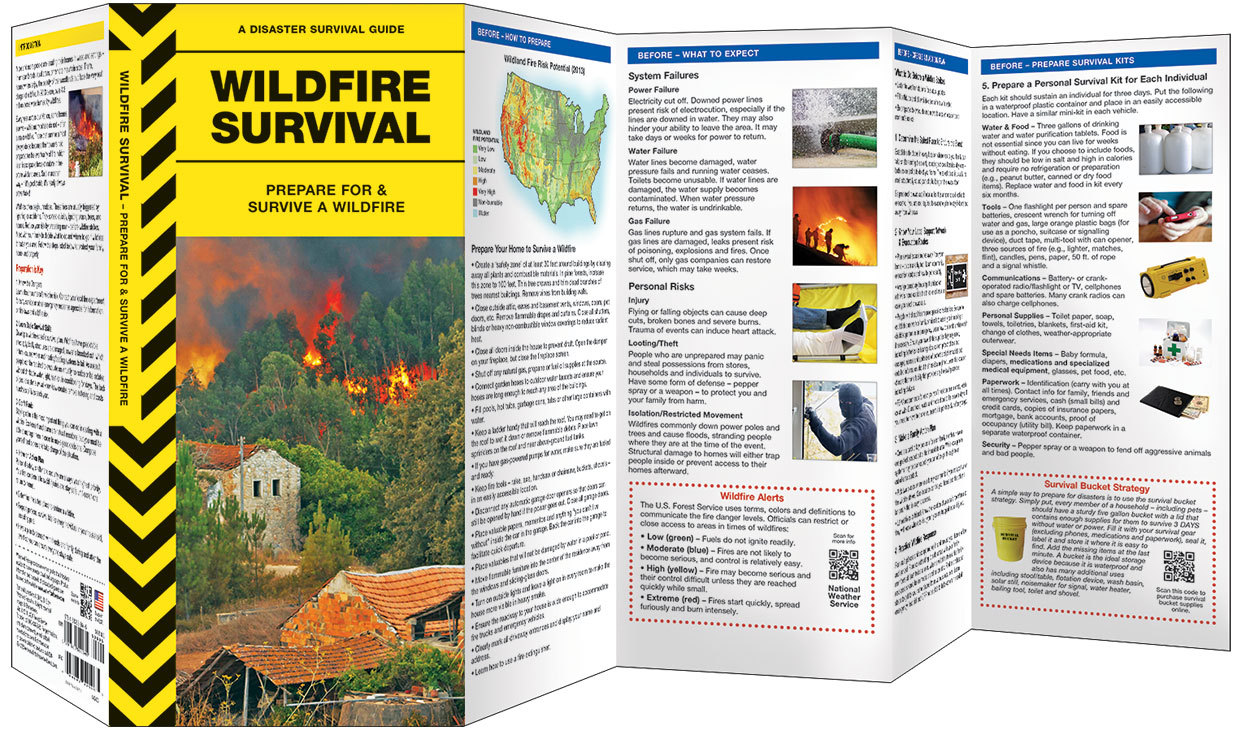 Wildfire Survival – Prepare for Emergency Disaster Guide – Bug Out Bag Kit Book