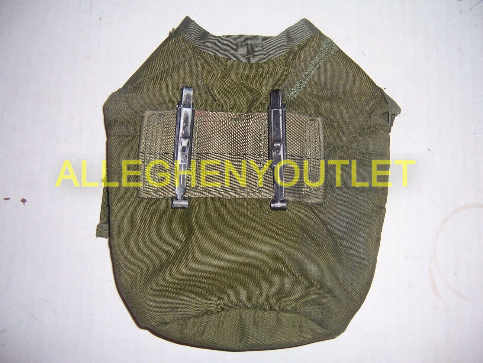 US Military OD ALICE CANTEEN COVER 1QT CARRIER POUCH w ALICE CLIPS GC / VGC