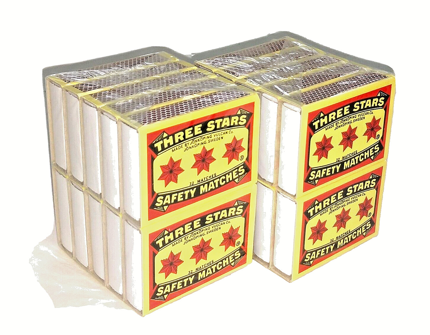 Three Stars 20 Bx Matches Cerillos 3 Estrellas Camping Outdoor Cook Emergency He