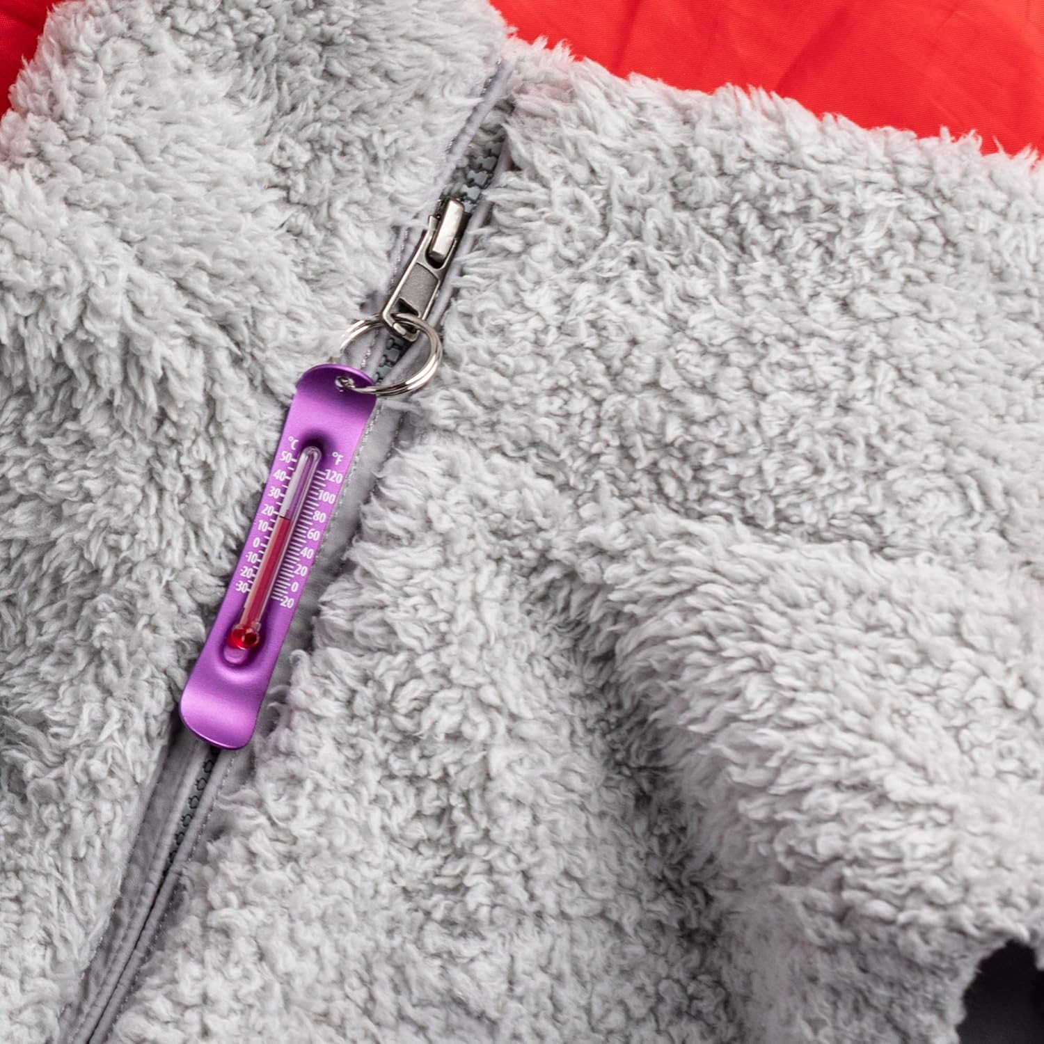 Brrr-Ometer – Snowsport Zipper Pull Thermometer for Jacket, Parka, or Backpack |