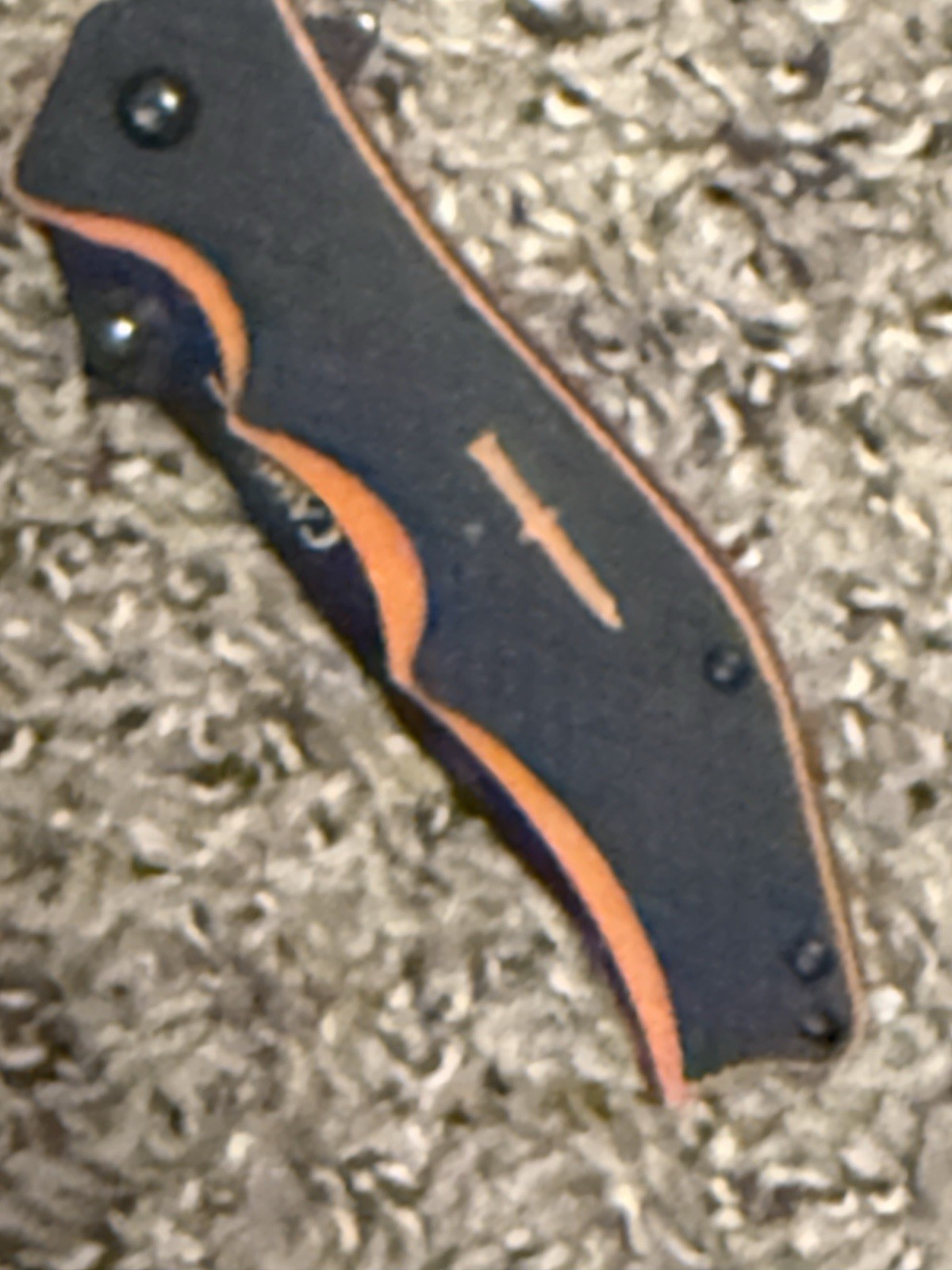 Camillus Titanium Liner Lock Folding Pocket Knife Hi Vis Black / Orange