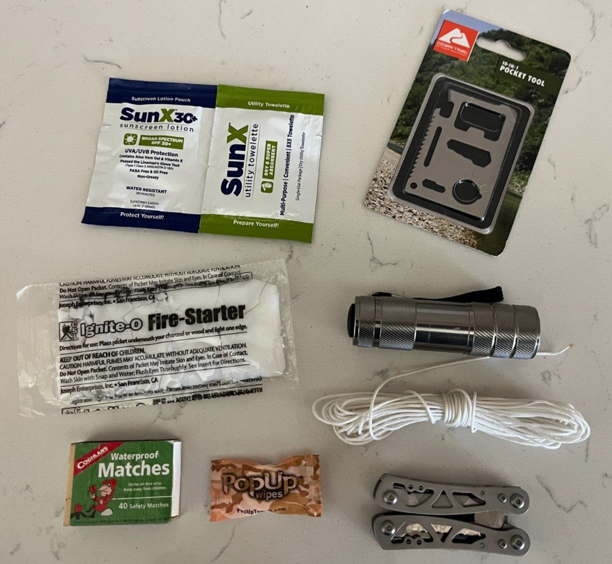 Pocket Mini Survival Kit – 8 Items – New