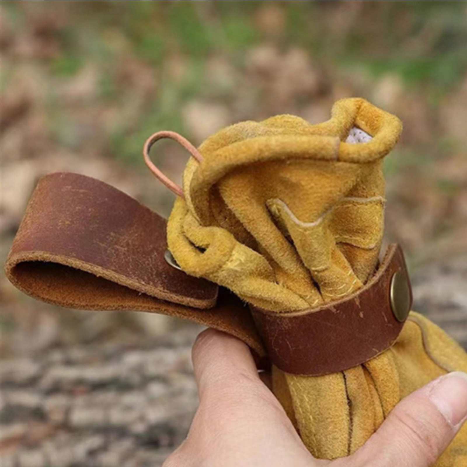 Leather Glove Holder Belt Glove Holder for Hiking Outdoor
