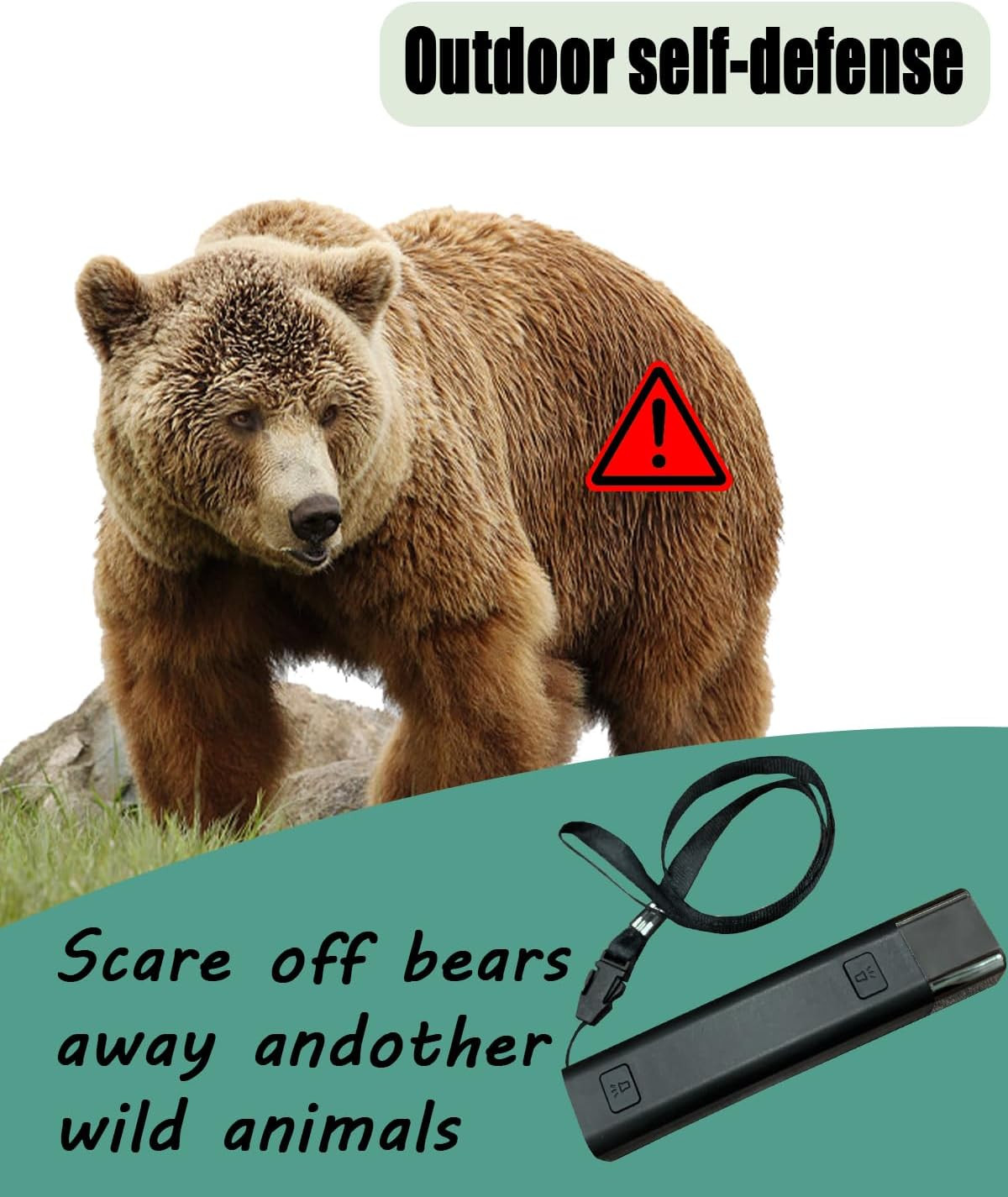 120Db Electronic Bear Horn Lighting -USB Charging Electronic Air Horn- Loud Self