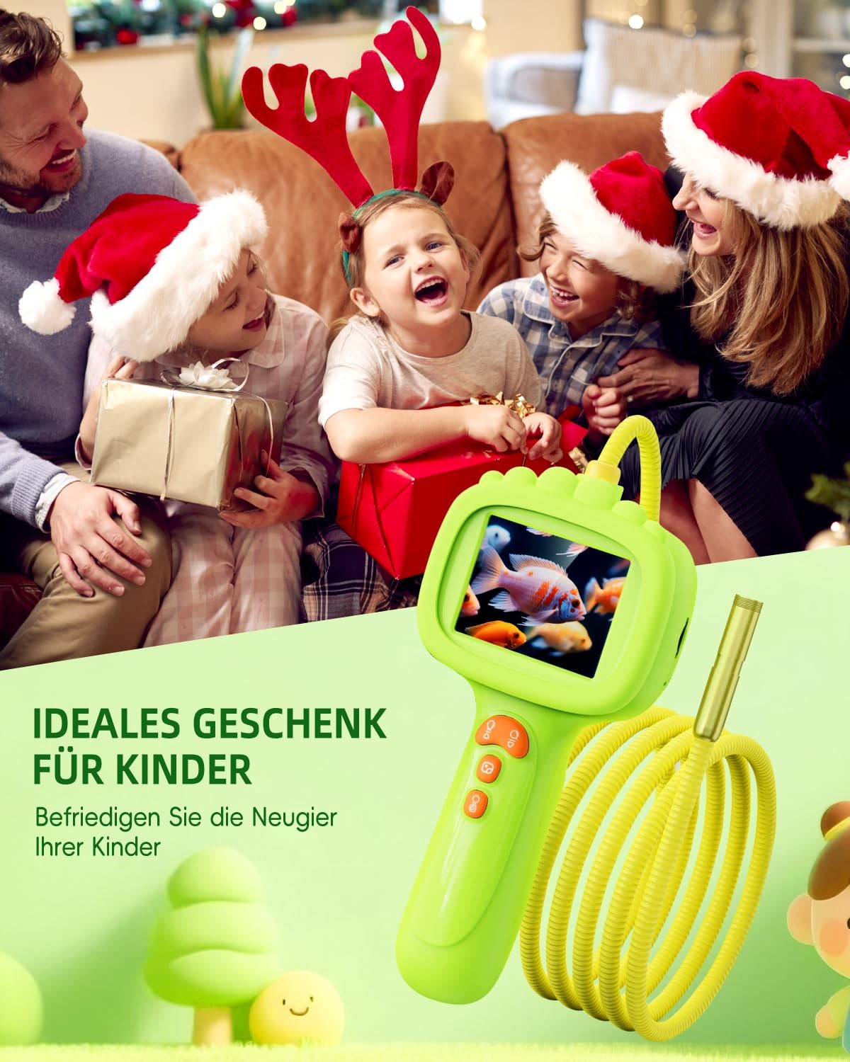 Endoscope Camera for Kids, 1080P Kids Camera, STEM Toy for Outdoor Ga…