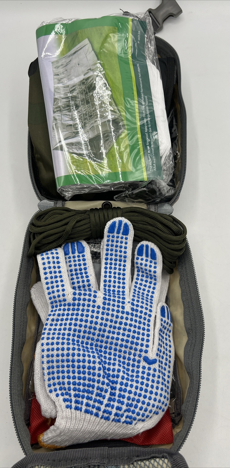 Emergency Survival Kit Bag First Aid Military Camping Trauma Blanket Shelter Cam