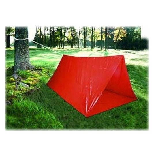 Emergency Outdoor Essential Survival Pop Tent Canopy for Camping Hiking – Red