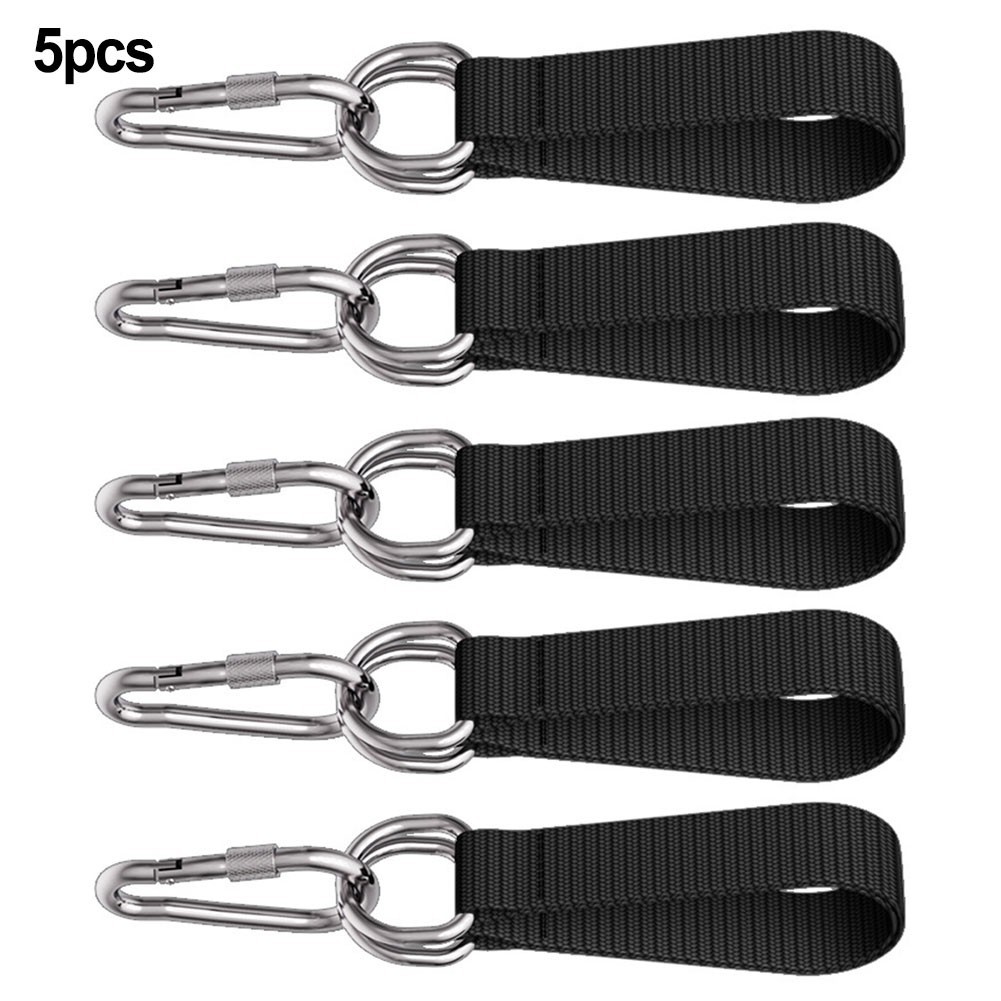 Sturdy Tree Swing Straps Set 5pcs Hook Ring Belts for Gym and Outdoor Adventure