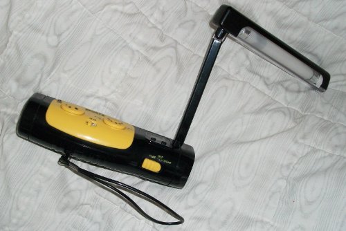 Sport AM/FM Radio Clock Torch Flashlight (Lamp) Black w/Yellow Trim, Adjust Lamp