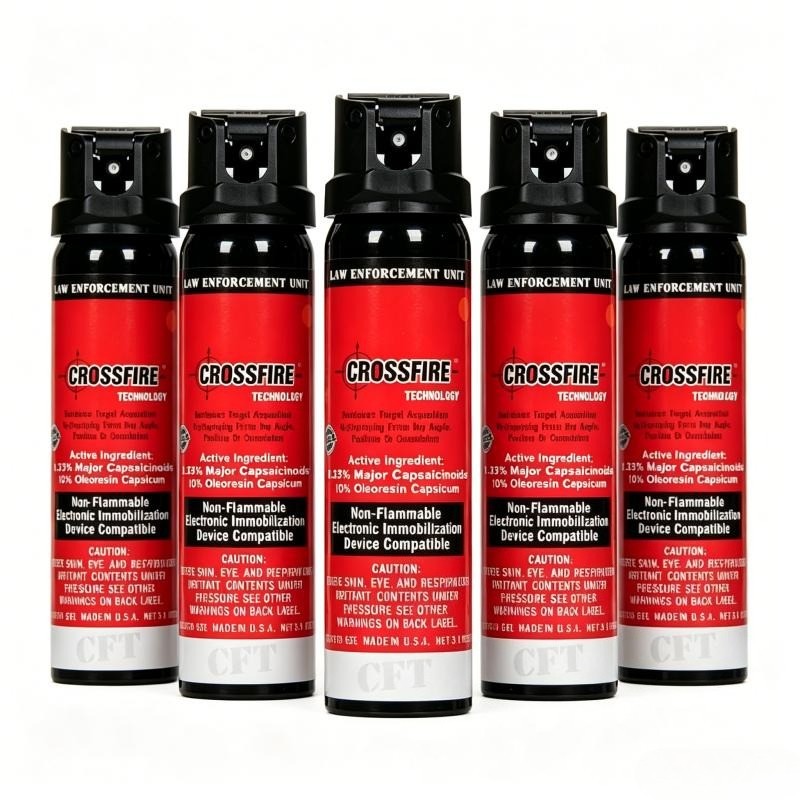 5 Pack Pepper Spray Self Defense, 1.33% MC, 3.7 Ounces