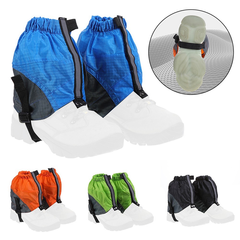Leg Gaiters for Hiking Waterproof and Reflective Made of Nylon Material