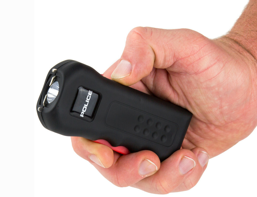 POLICE Stun Gun 512-700 BV Rechargeable LED Flashlight Black