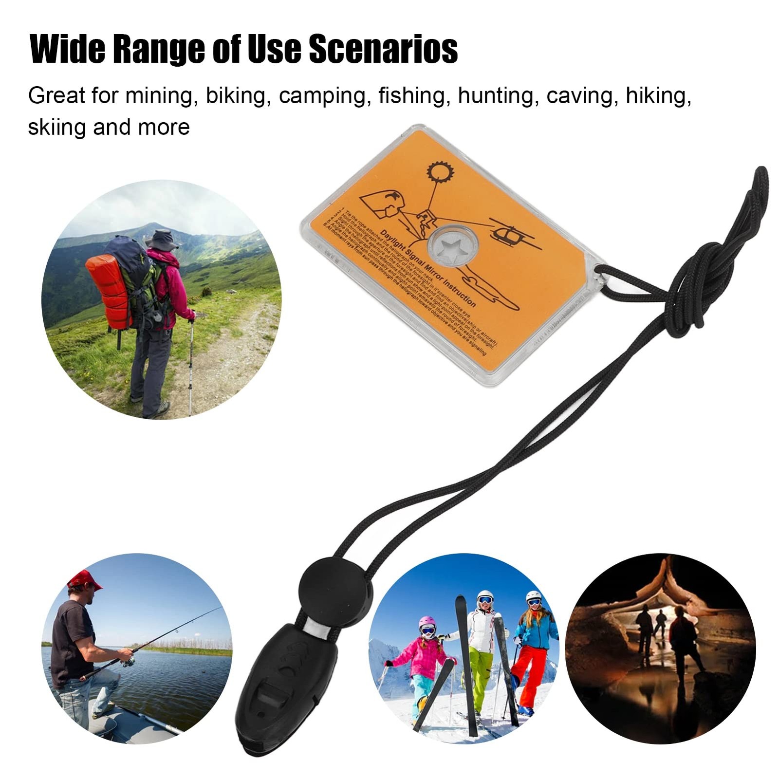 Outdoor Signal Mirror, Survival Reflective Signal Mirror, Out…
