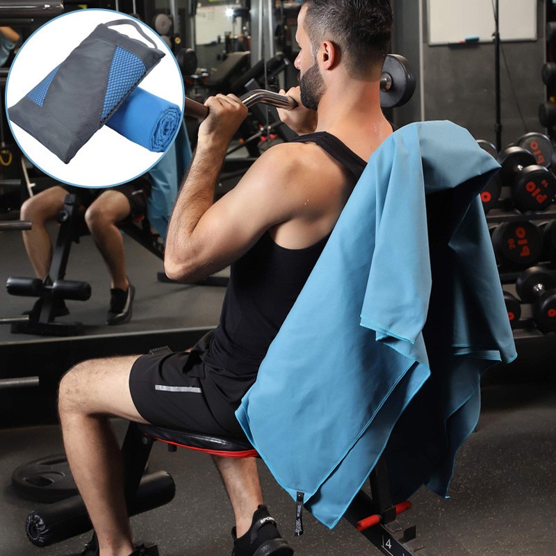 Quick-Drying Sports Towel 40x80CM Blue Grey Green Orange Swimming Gym Fitness