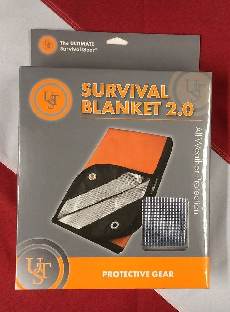 UST Survival Blanket/Tarp 2.0 with Windproof and Waterproof Material for Emer…