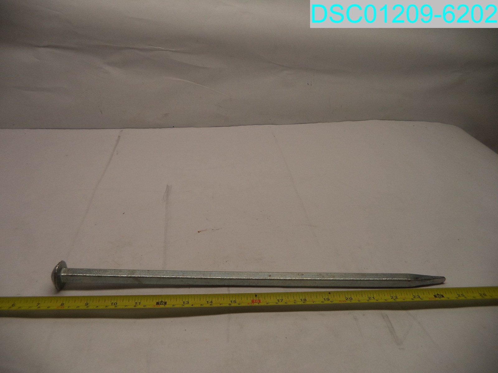 QTY=5: 18″ Silver Metal Tent Stake
