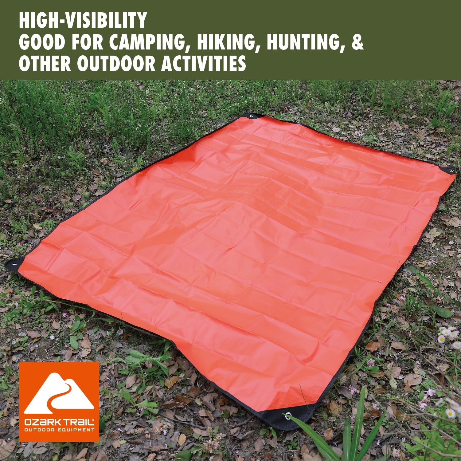 Ozark Trail Emergency Survival Camping Blanket, Orange, 0.99 lb