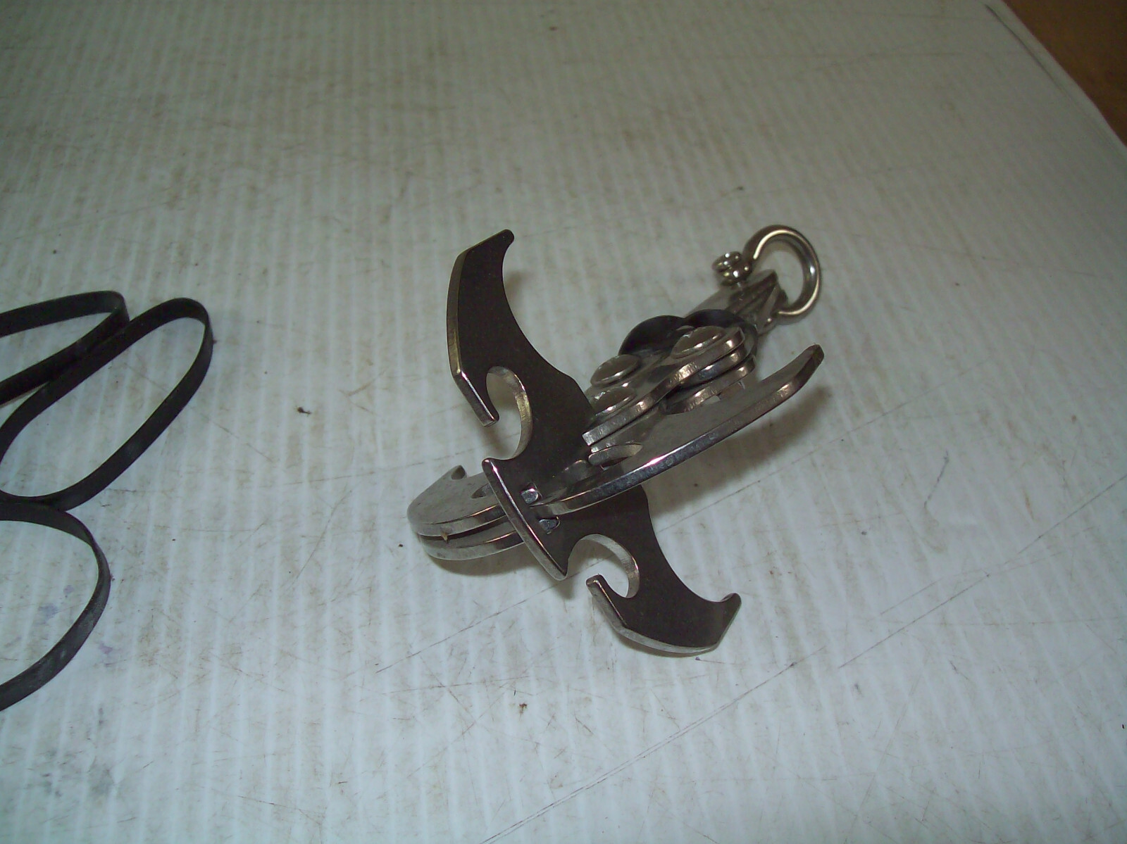 Stealth Angel Steel Grapple Outdoor Survival Camping Boating Hook in VGUC