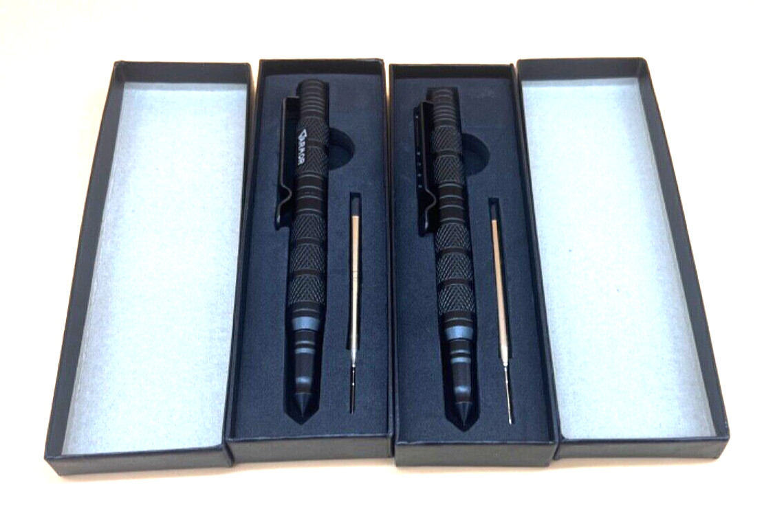 2 Pack Emergency Glass Breaker Survival Tactical Pen Of Aircraft Grade Aluminum