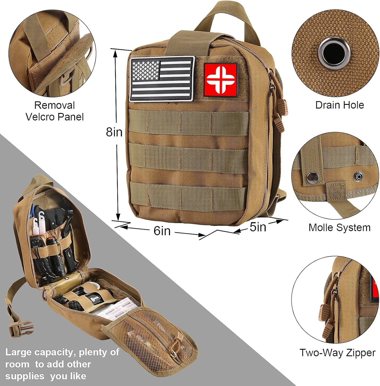 142-Pc Survival and First Aid Kit – Ultimate Outdoor Safety Gear for Adventurers